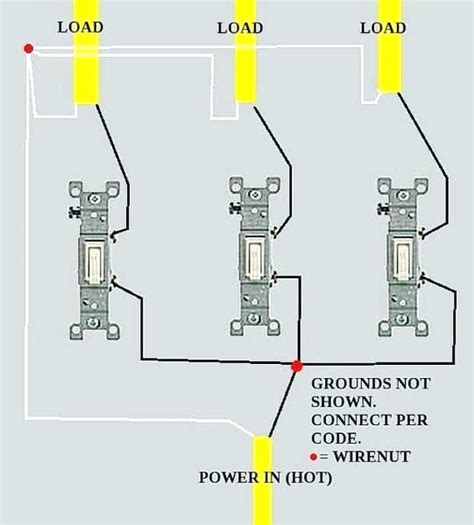 3 lights wired to one electrical box|electrical wiring 3 lights.